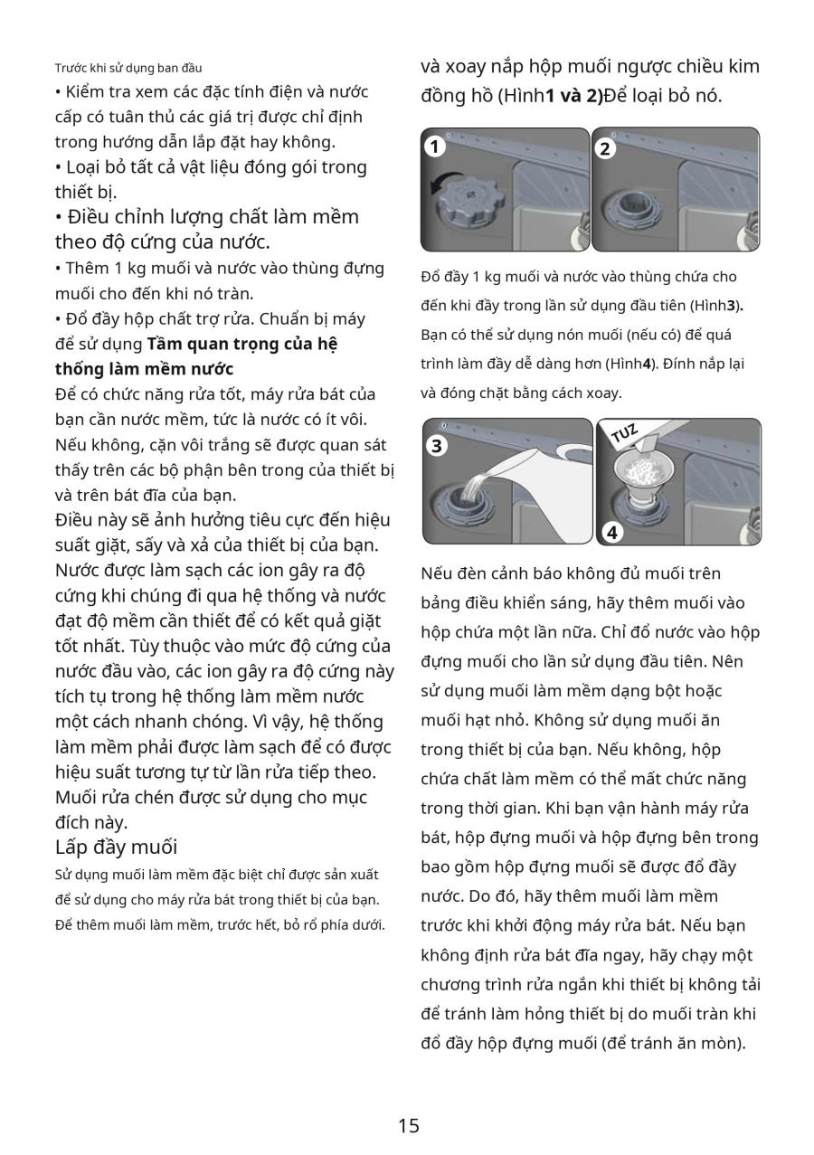 Hướng dẫn sử dụng máy rửa chén KAFF KF-D65ERIS