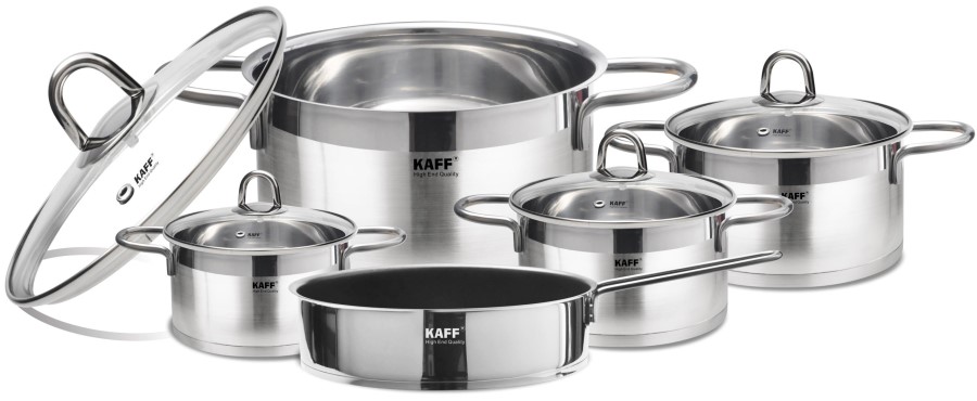 Bộ nồi inox 5 đáy 5 món inox 304 KAFF KF-ST09304